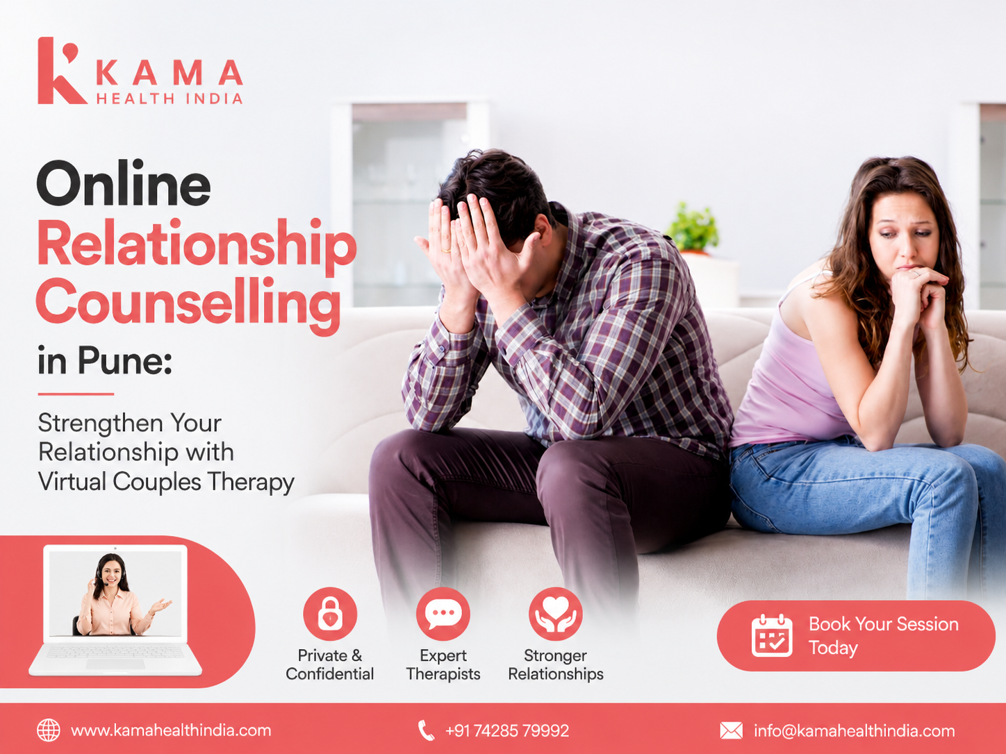 Online Relationship Counselling in Pune: Strengthen Your Relationship with Virtual Couples Therapy